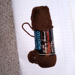 Coffee brown yarn 1 oz.